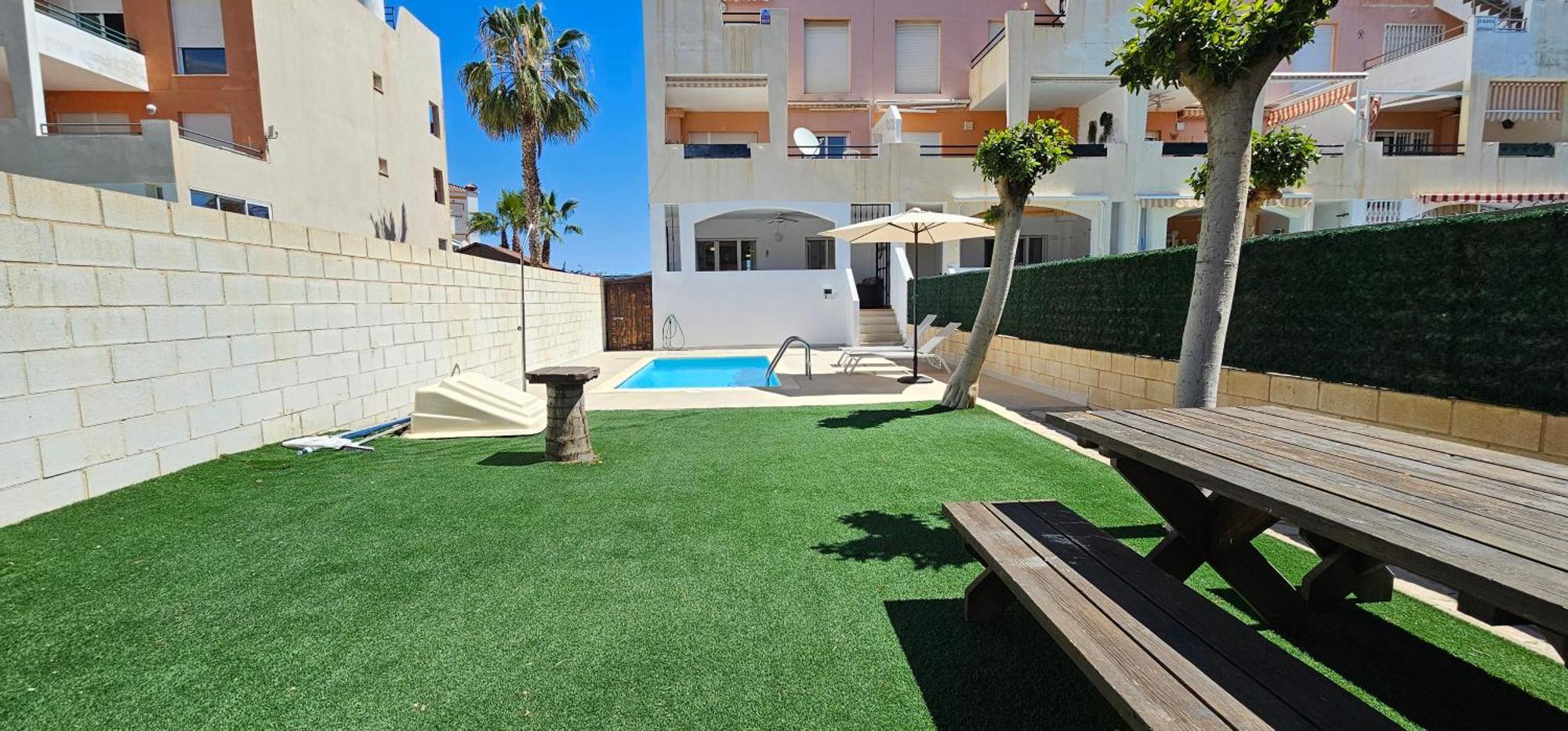 Homes of Spain, Apartamentos Paraíso Vera Playa, Ático Q, Suite Fatu Hiva con piscina privada en solárium, vistas mar en PRIMERA LINEA de PLAYA, WIFI Esterno foto