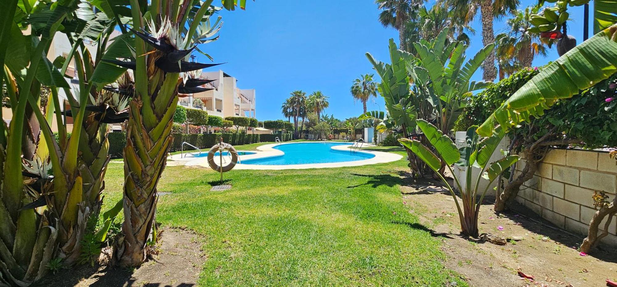 Homes of Spain, Apartamentos Paraíso Vera Playa, Ático Q, Suite Fatu Hiva con piscina privada en solárium, vistas mar en PRIMERA LINEA de PLAYA, WIFI Esterno foto